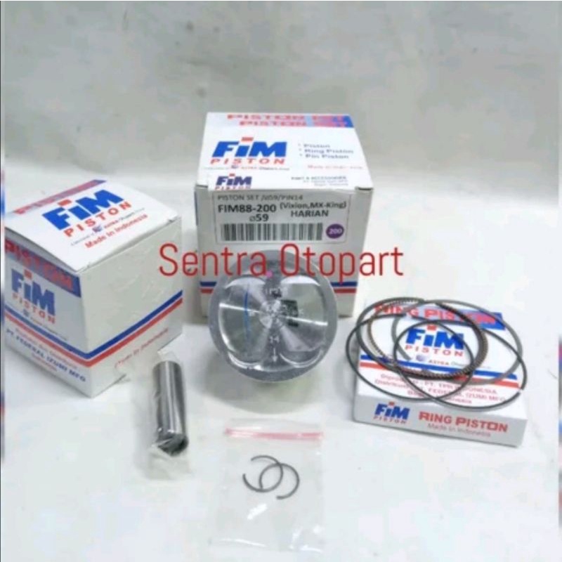 Piston seher kit vixion mx King r15 old oversize 200 fim