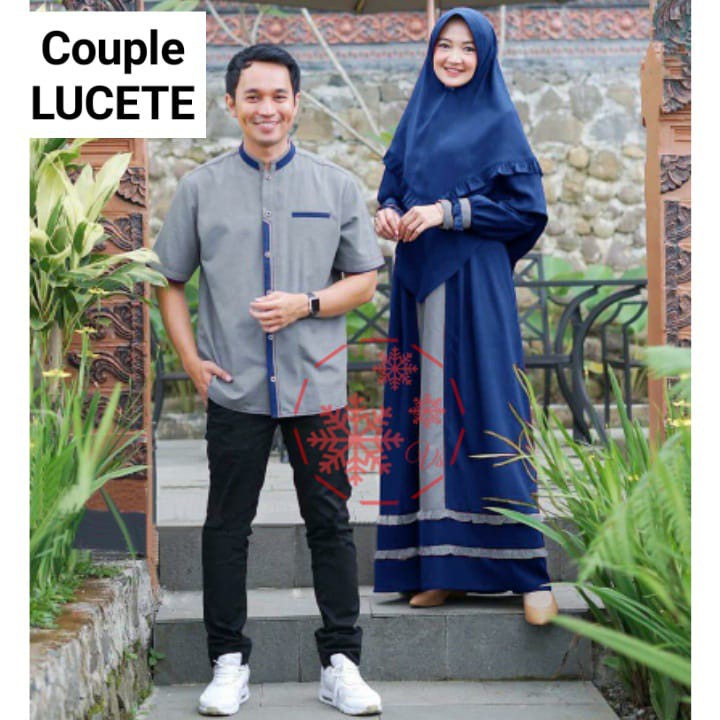 COUPLE LUCETE / CP GAMIS KOKO PRIA WANITA / BAJU MUSLIM / PAKAIAN PESTA