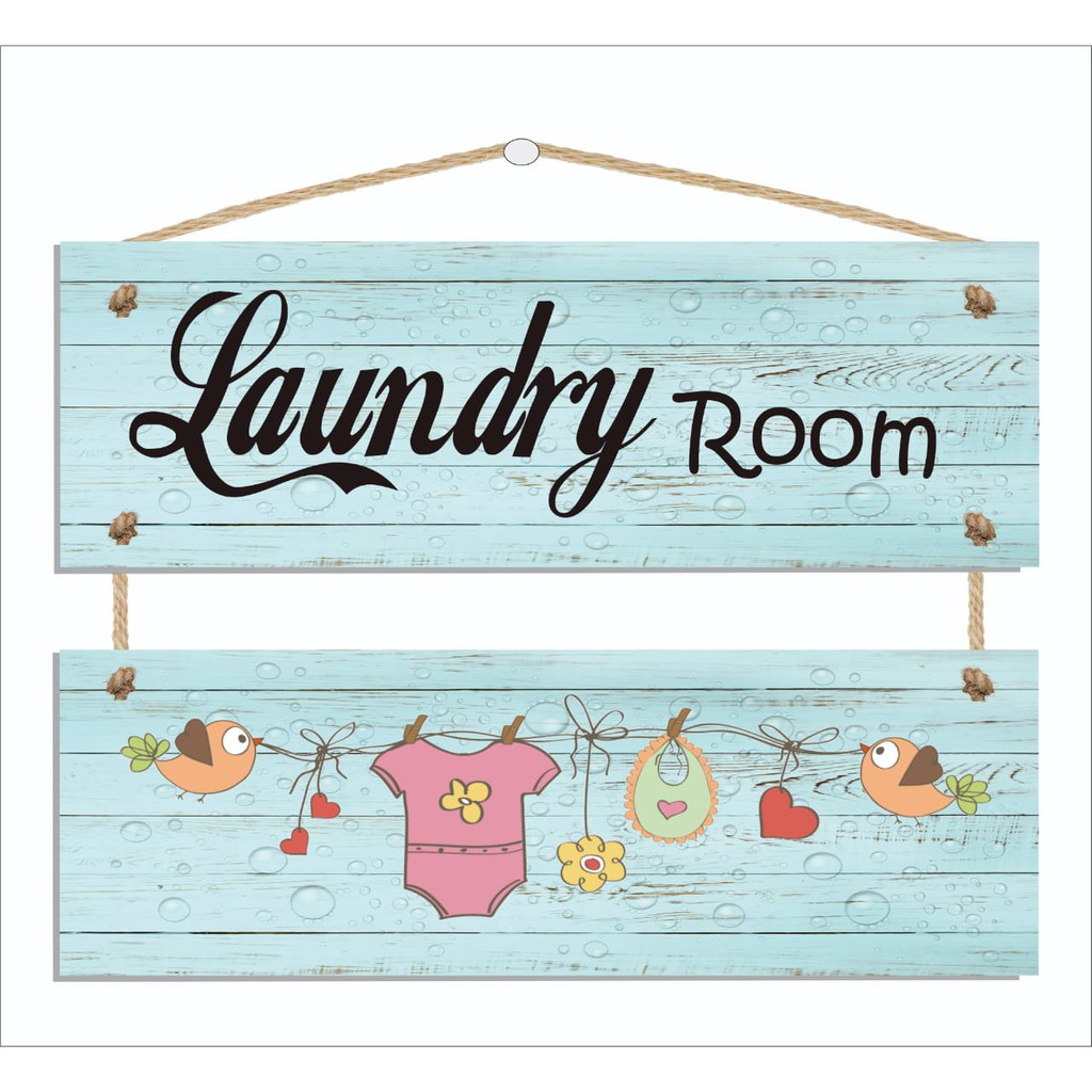 WALL DECOR POSTER KAYU HOMEDECOR Hiasan dinding murah pajangan rumah shabby laundry / kitchen