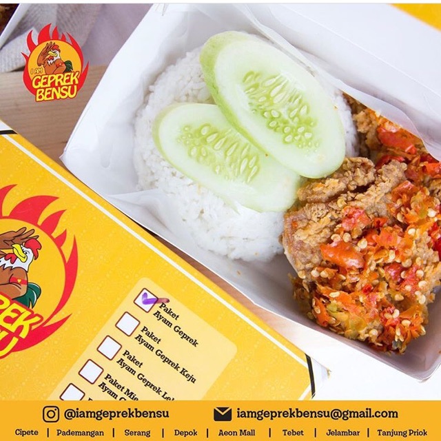  AYAM  GEPREK  BENSU LANGSUNG KIRIM VIA GOJEK Shopee Indonesia