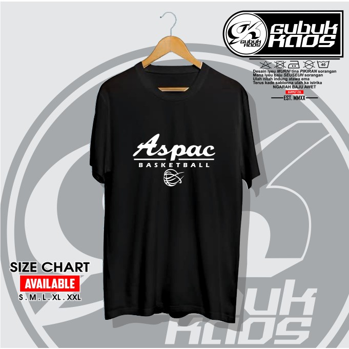BAJU KAOS LOGO ASPAC BASKETBALL - GUBUK.KAOS