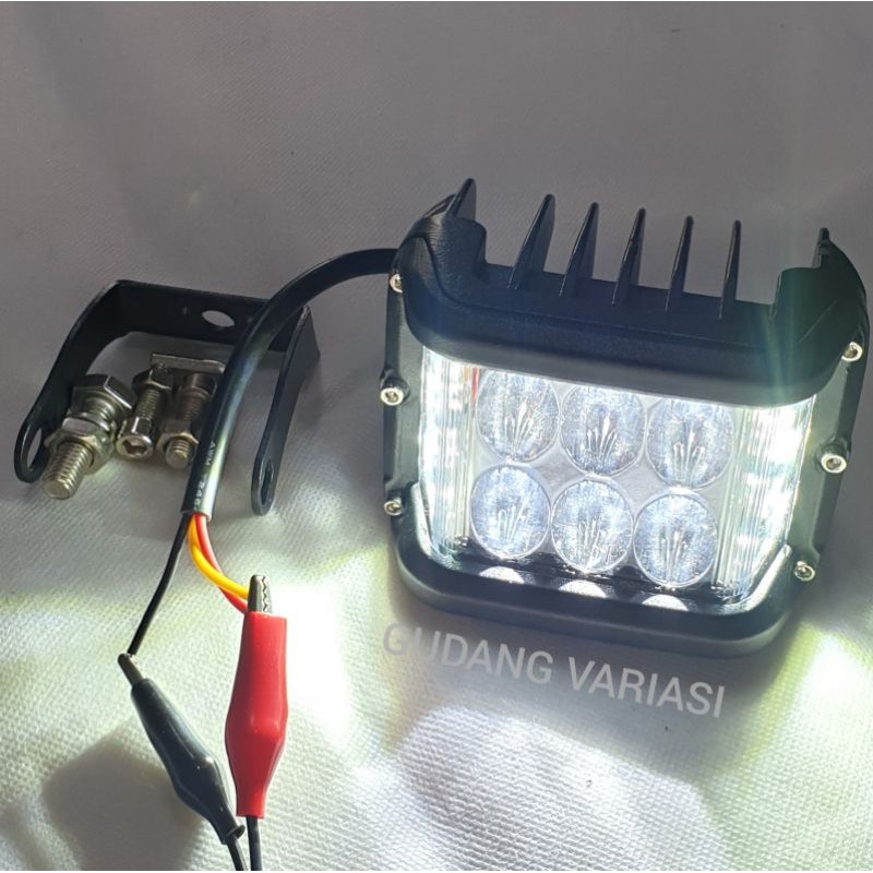 Lampu tembak Sorot CWL Cree work light 6 mata led Plus senja Besi