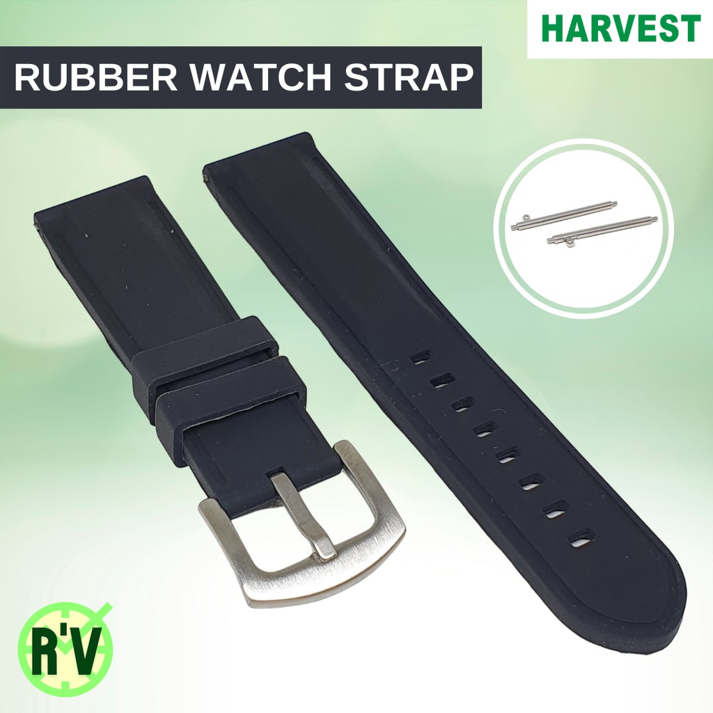 STRAP TALI JAM TANGAN R'VEST KARET QUICK RELEASE SPRING BAR