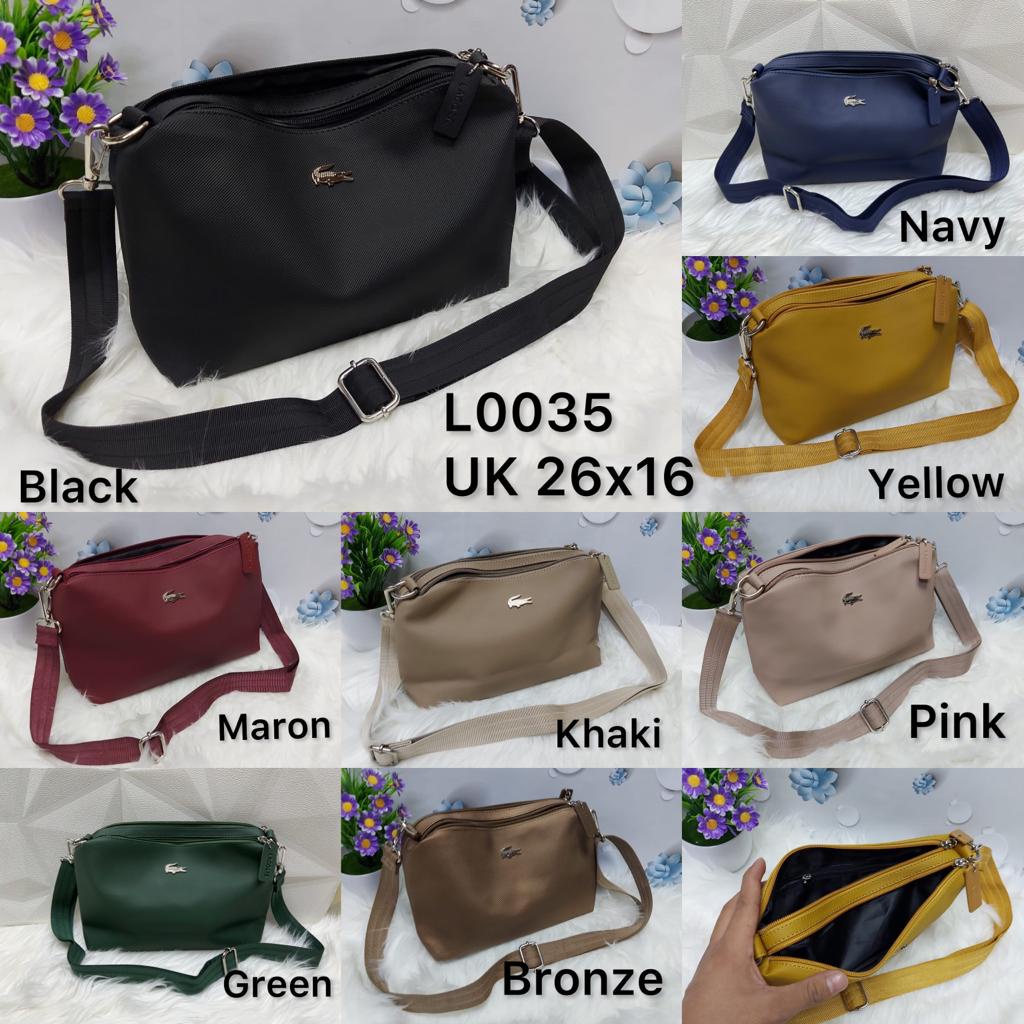 TAS SLEMPANG WANITA BAHAN NYLON ANTI AIR TAS SLEMPANG IMPORT 2 RUANG