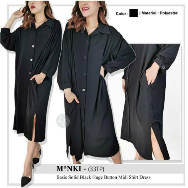 Monki belted shirt dress