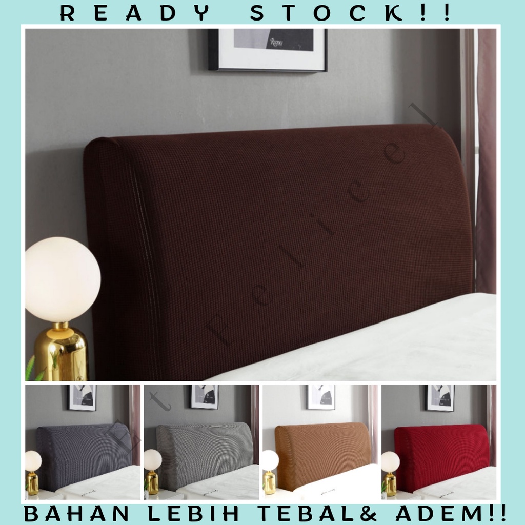 ETFELICEL Elastic Headboard Cover Corn / Penutup Divan Polos Sandaran Kasur Elastis Spring Bed