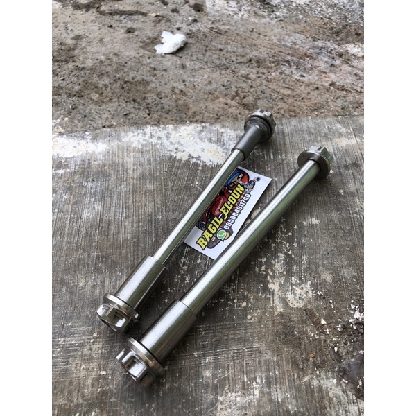 As roda depan ninja stenlis as 12mm dan 15mm untuk tromol gl mp tiger ninja scorpio