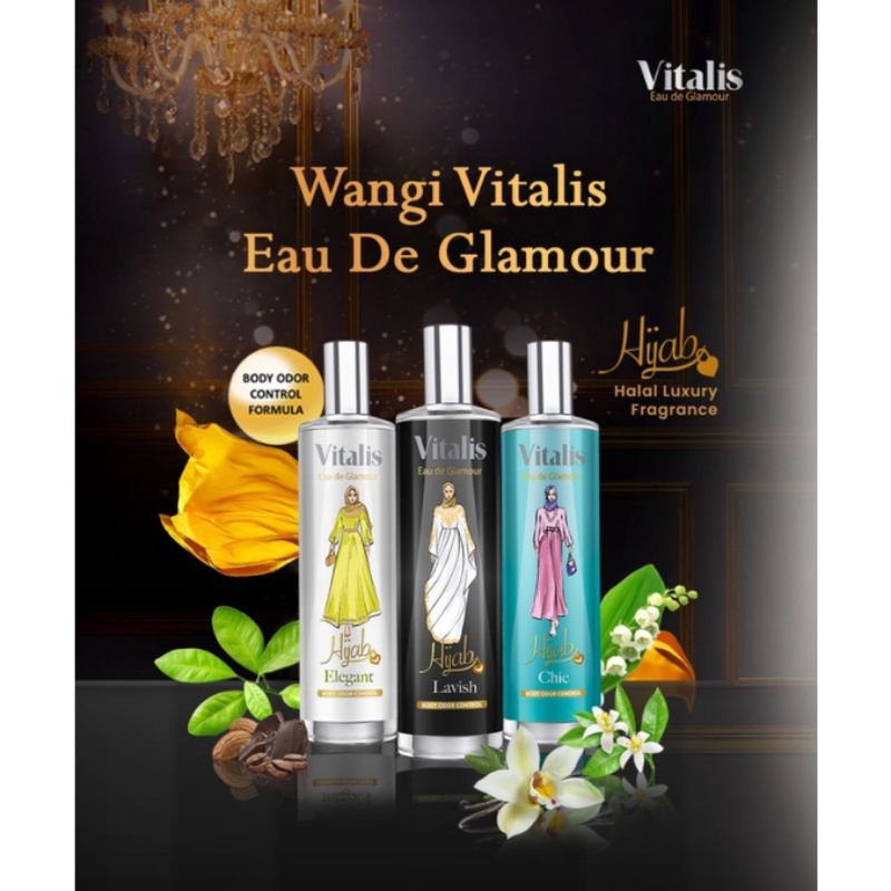 Vitalis Eau de Glamour Hijab 100 ml/Vitalis Parfum Hijab/Vitalis EDT Hijab/Vitalis Hijab Parfum/Vita