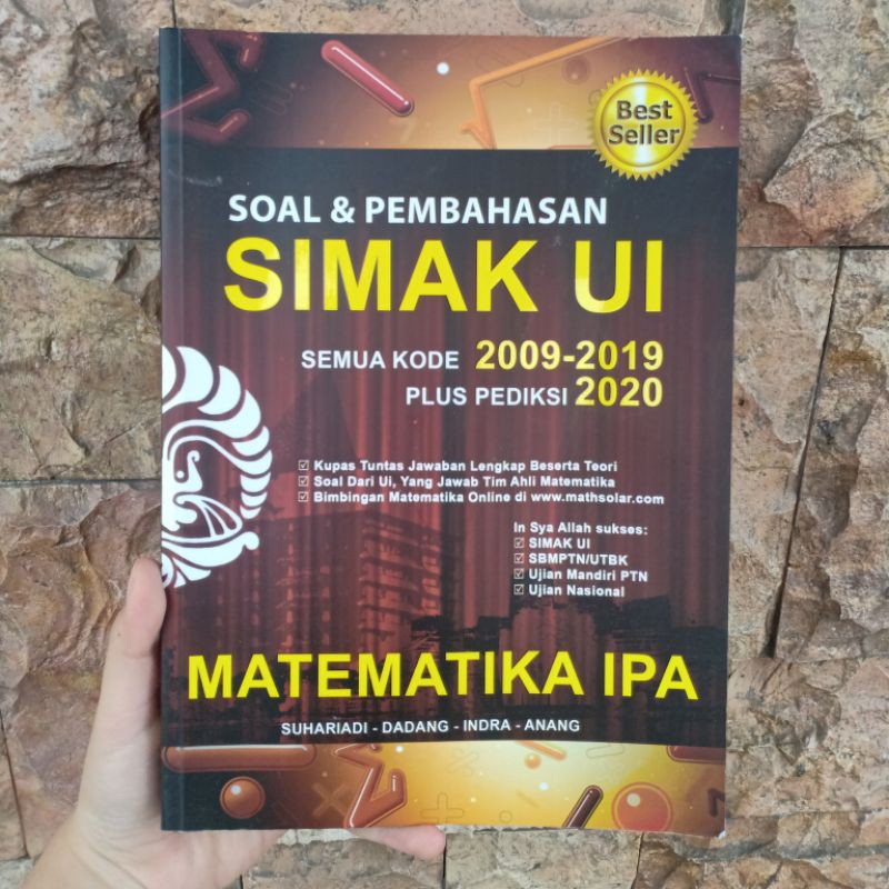 Soal & Pembahasan SIMAK UI Semua Kode 2009-2019 Matematika IPA