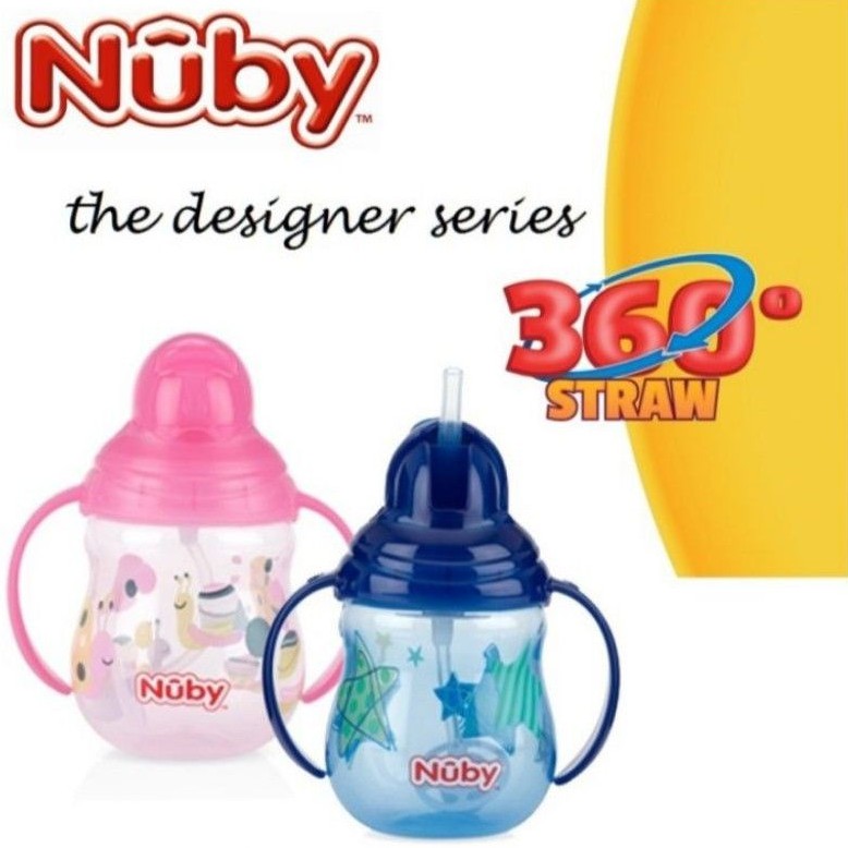 NUBY Active Sipeez Flip and Sip 360° Straw Cup 270ml Training Cup