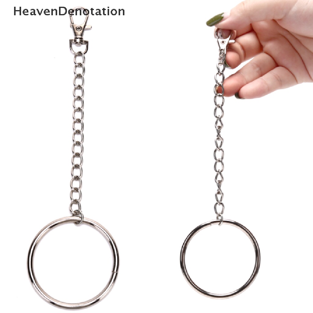 [HeavenDenotation] 20cm Long Metal Wallet Chain Belt Rock Hipster Pant Jean Keychains Big Ring Punk