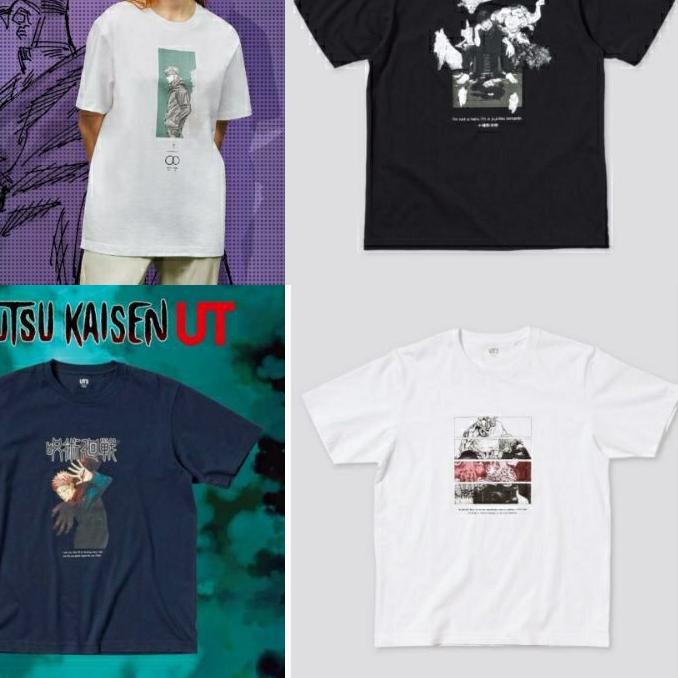 ● KAOS UNIQLO JUJUTSU KAISEN JJK UT GRAPHIC T-SHIRT MANGA KAOS ANIME/JUJUTSU ✭