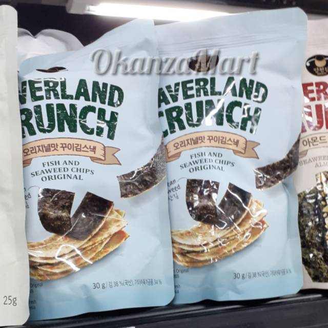 

Manjun Laverland Fish Seaweed Chips Original 30gr