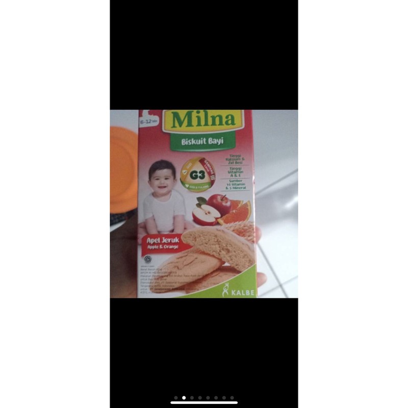 Milna biskuit bayi apel jeruk 65gr