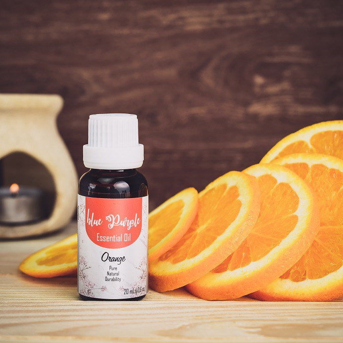 Bluepurple Orange Aromatherapy Essential Aromaterapi pengharum ruangan diffuser burner oil potpuri