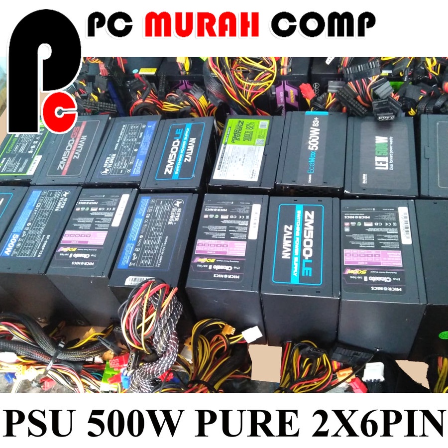 PowerSupply 500watt pure + Kabel power Ori