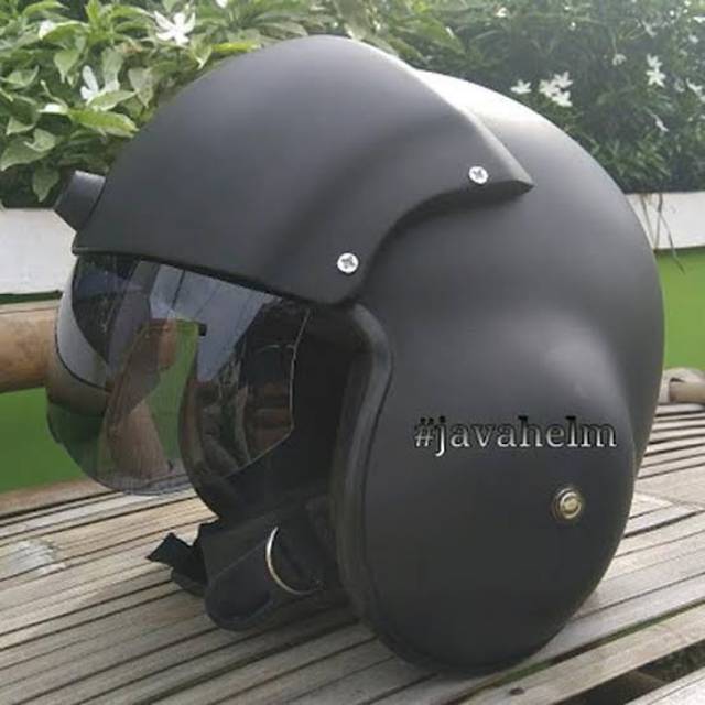 Helm pilot cat doff Retro army hijau