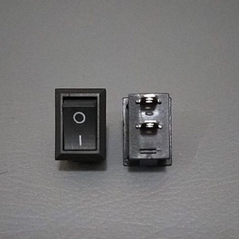 saklar on off kecil tanpa lampu 2 pin hitam