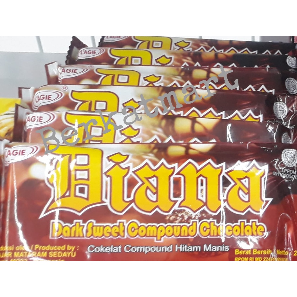 MURAH Coklat Hitam DIANA 250 Gram dari Lagie Compound Chocolate Halal