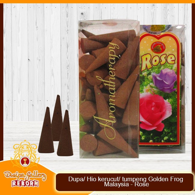 Dupa/ Hio kerucut/ tumpeng Golden Frog Malaysia - Rose