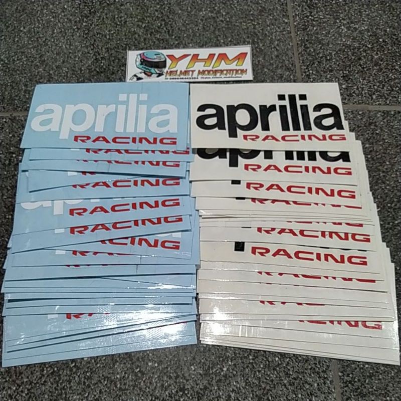 sticker aprilia racing cutting/ sticker helm / sticker visor helm