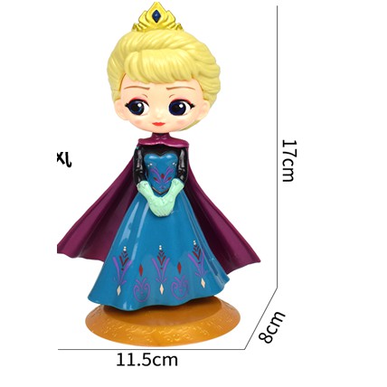 Cake Topper Figure Hiasan Kue Ulang Tahun Ultah Tart Elsa Frozen Jubah