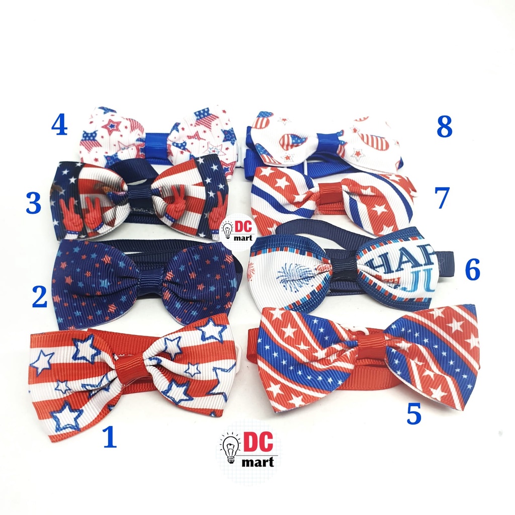 Kalung MOTIF BENDERA / Dog Cat Collar / Collar Hewan Kucing Anjing Kecil