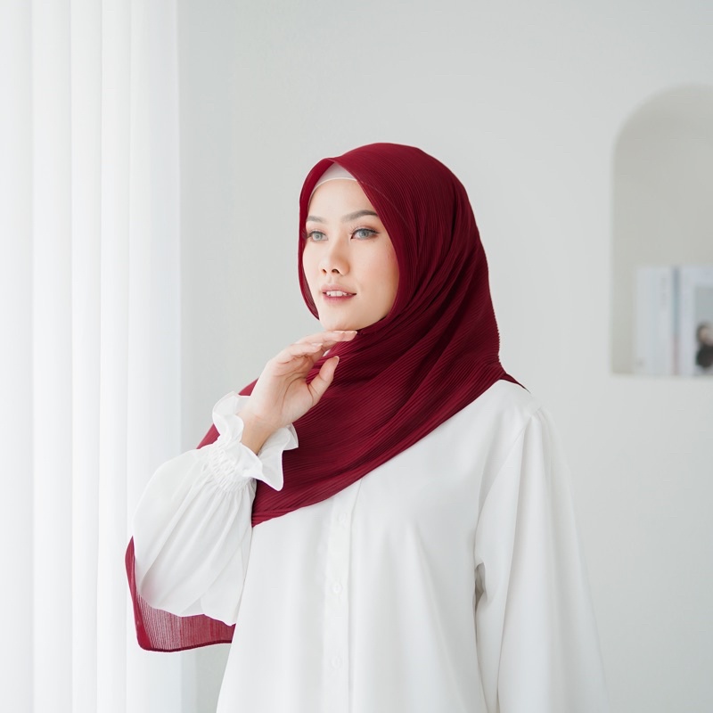 PASHMINA PLISKET SHAWL PREMIUM/PASHMINA PLISKET PANJANG FULL PLISKET - HIJAB HAVANA WANITA