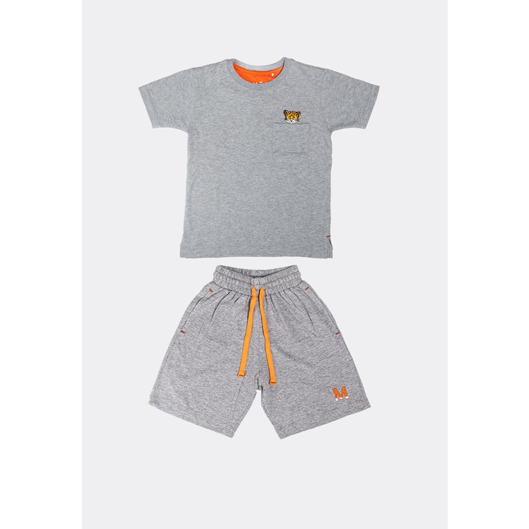 MYLK By Rafathar  Set Short Grey