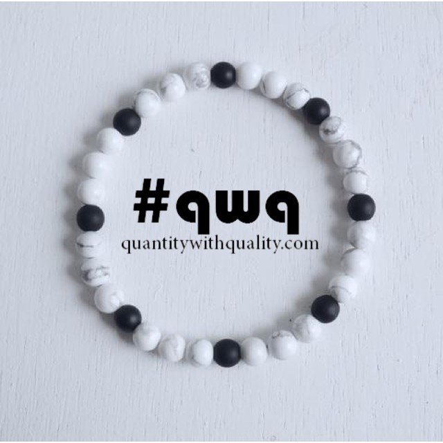 sepasang gelang couple custom blackstone white howlite pirus doff kado