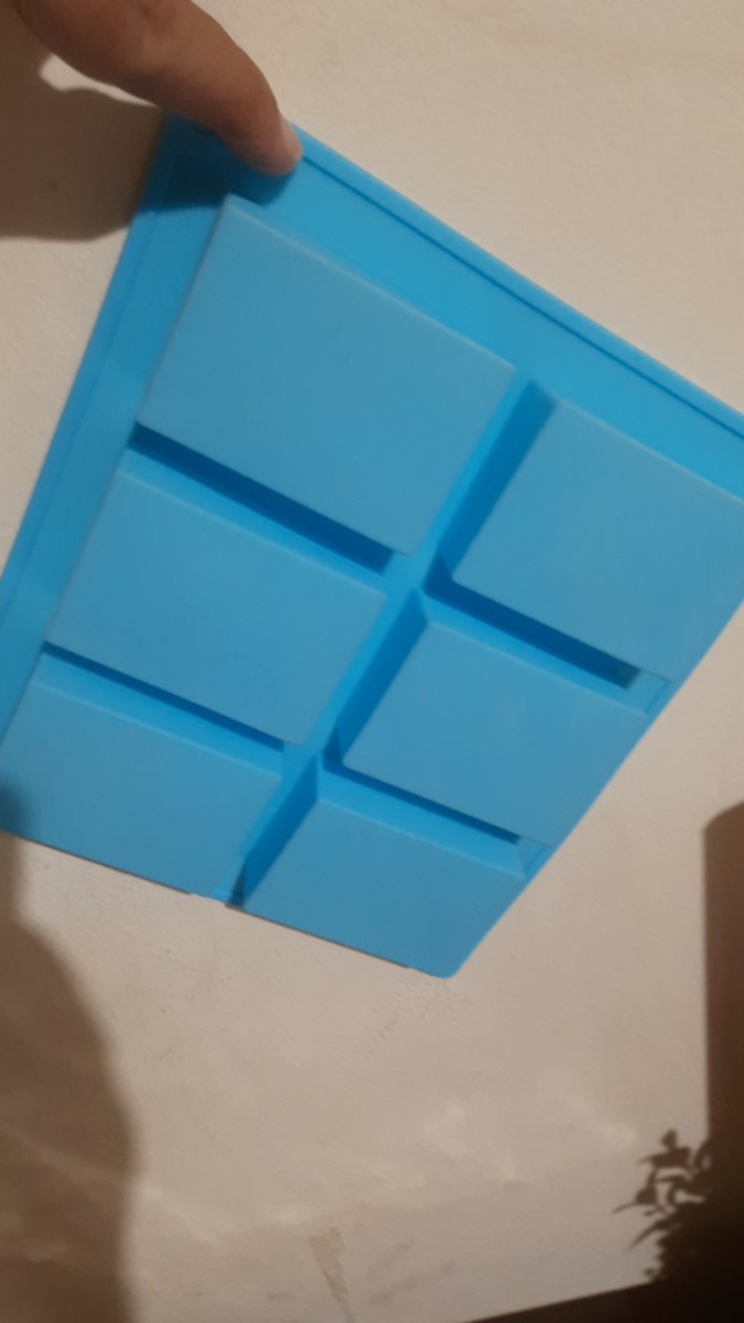 Max Cetakan Sabun Kue Handmade Diy Bentuk Persegi Panjang Bahan Silikon Dengan 6 Rongga