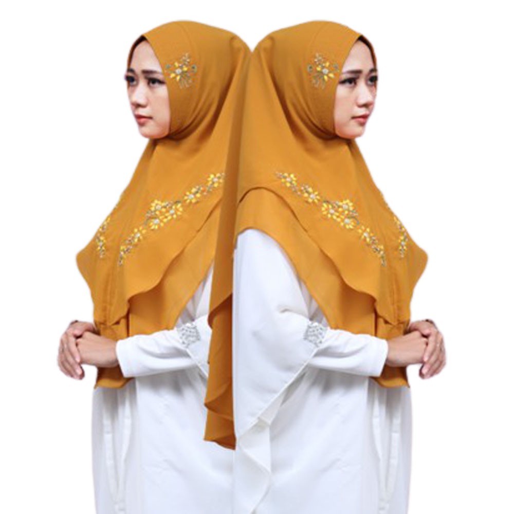 hijab khimar Jilbab Instan Kerudung Syari model terbaru Premium Bahan Berkualitas Model Ped Jahit