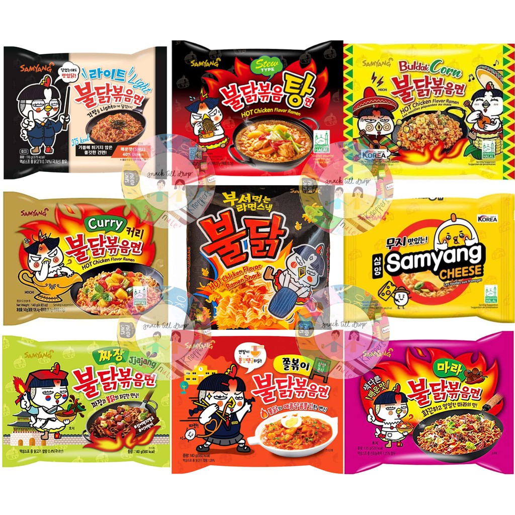 Jual SAMYANG 3X Spicy / JJANG / SAMYANG BULDAK CORN /SAMYANG POTATO