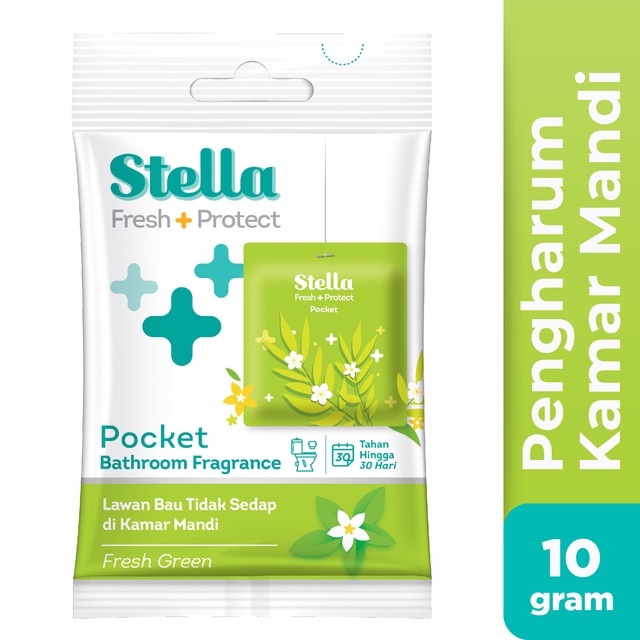 Jual Stella Pocket Bathroom Fresh Green 10 gr - Pengharum Kamar Mandi