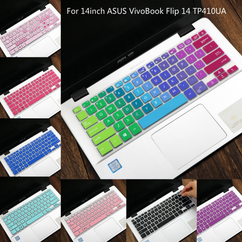 Cover Pelindung Keyboard Bahan Silikon Ultra Tipis Untuk Asus Vivobook Flip 14 Tp410Ua 14 Inch