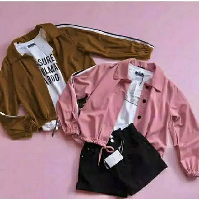 JESY PARKA // JAKET BLOUSE WANITA MOSCREPE