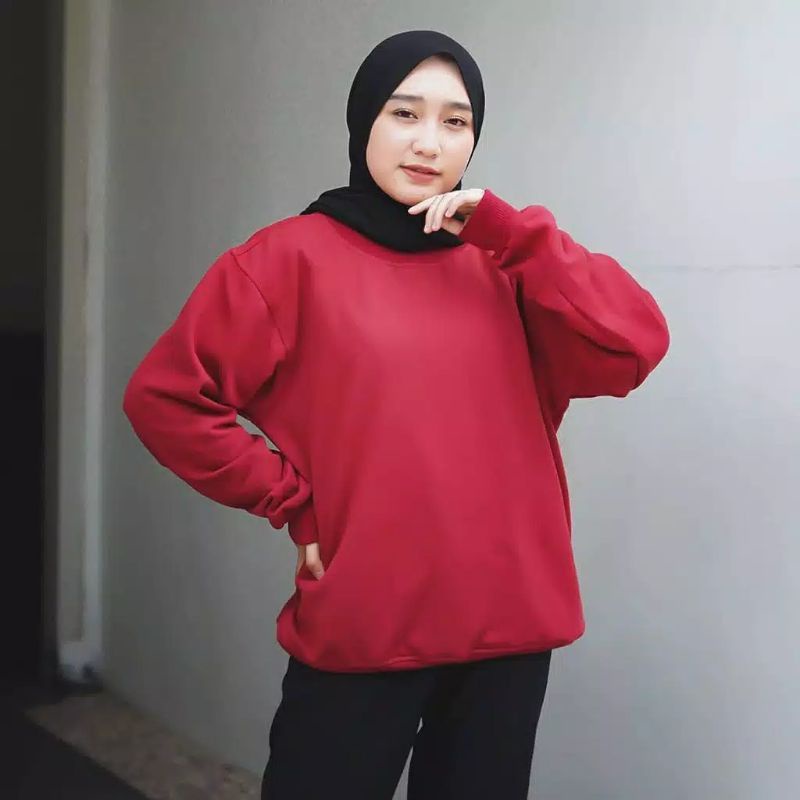 SWEATER WANITA CREWNEX ATASAN WANITA BLUSE POLOS