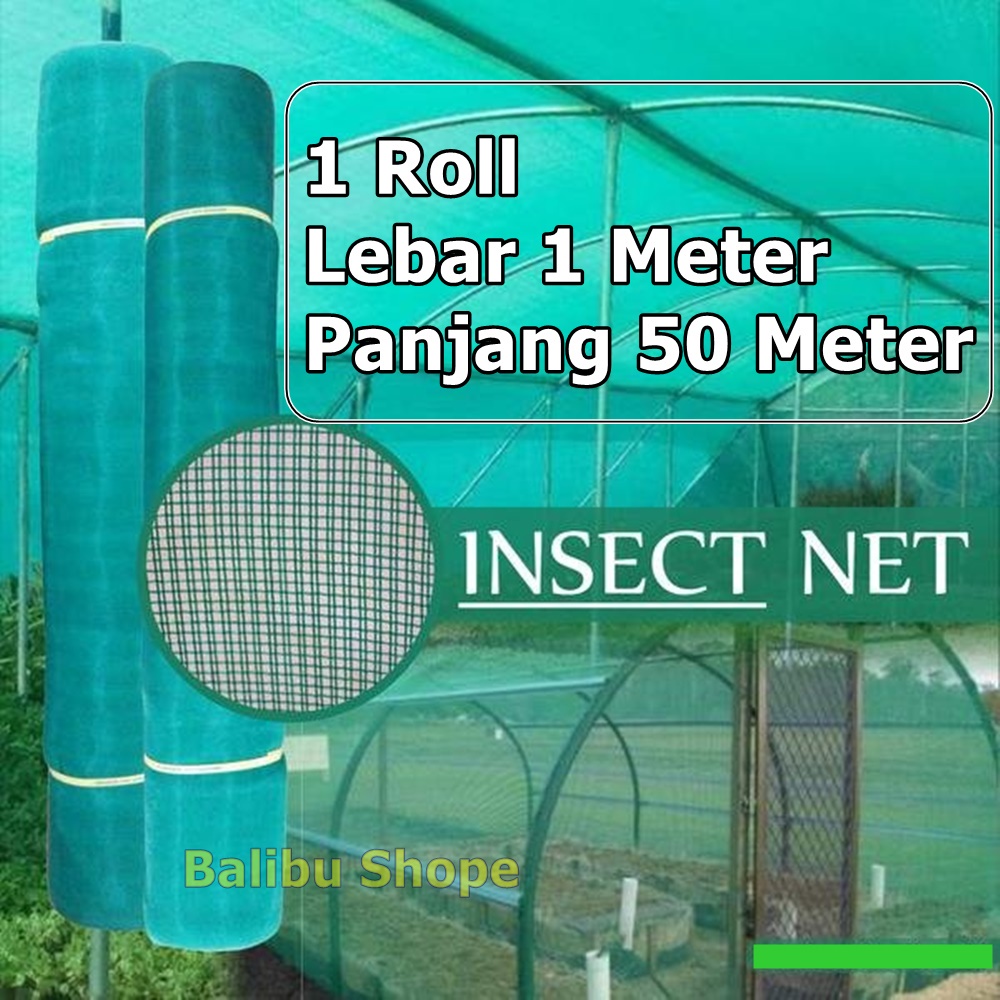 Insect Net 1 Roll 50 Meter Screen Jaring Penghalang Serangga Kasa