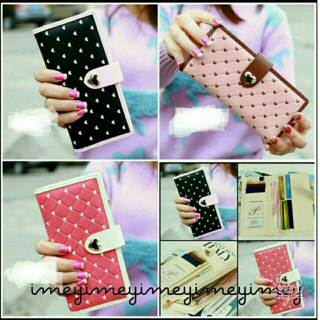 Dompet embos love/dompet murah