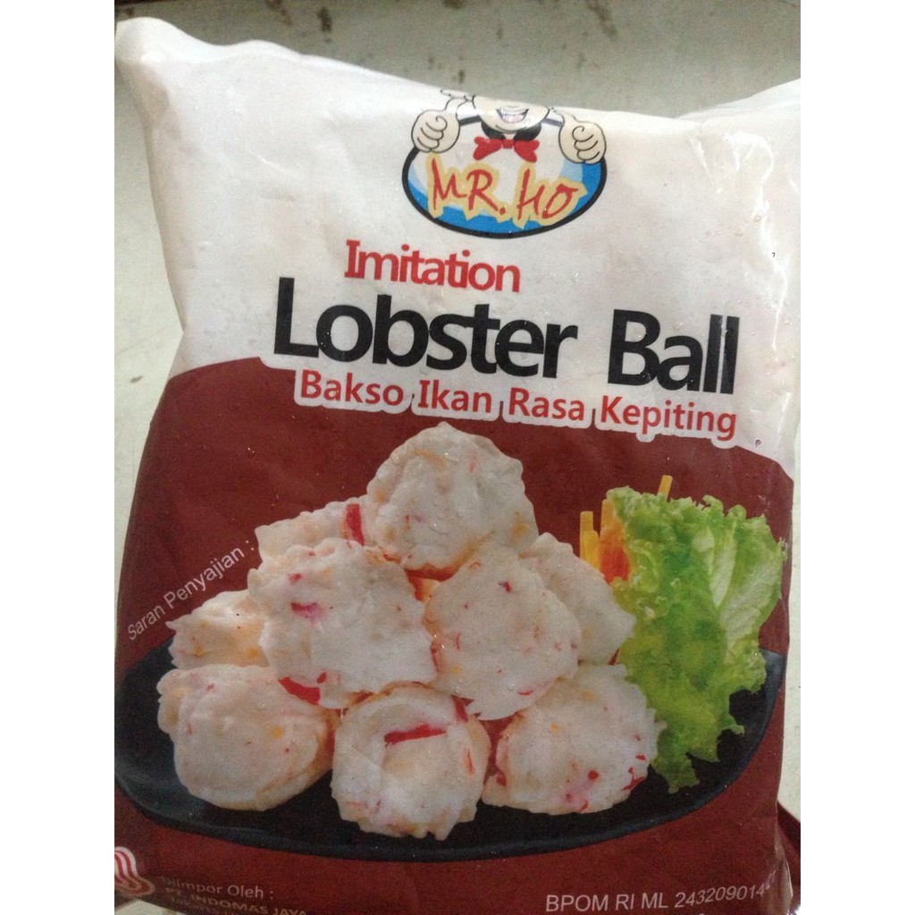 

Mr. Ho Imitation Lobster Ball 450 Gr Bakso Ikan Rasa Kepiting Imitasi Shabu - Shabu Steamboat