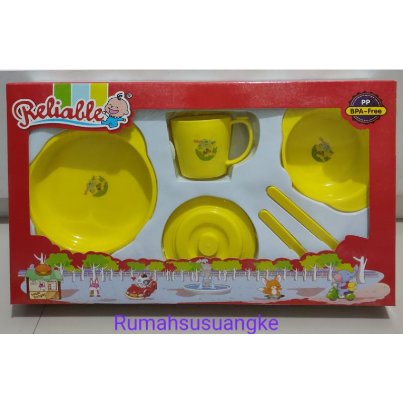 Feeding set Reliable(peralatan makan bayi)