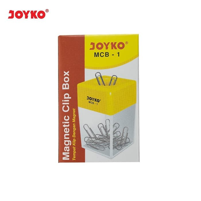 joyko magnetic clip box kotak holder tempat paper trigonal clip peniti + magnet MCB-1