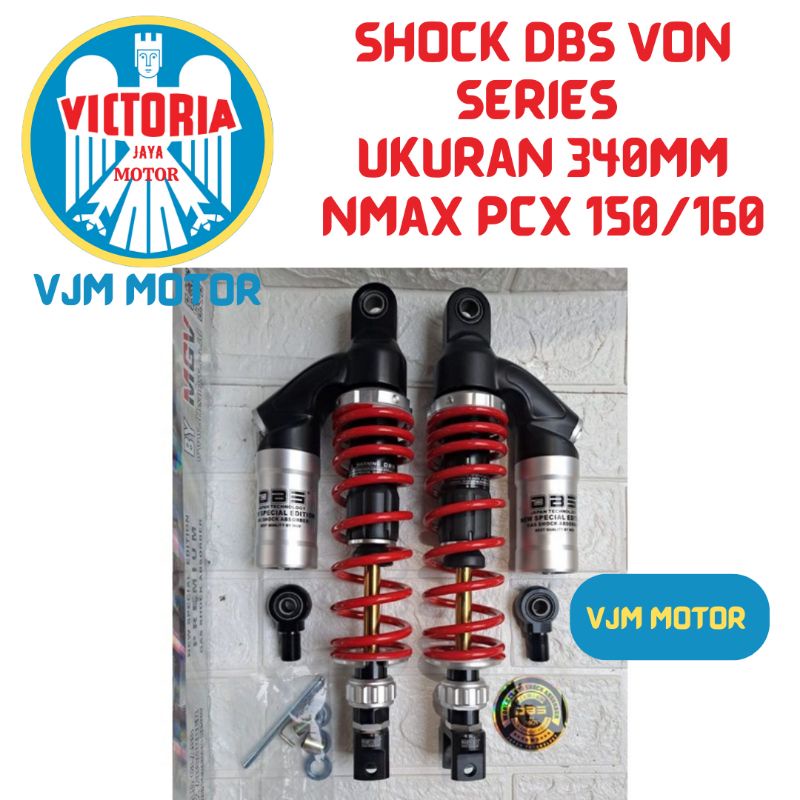 Shock NMAX model Evo series Shockbreker tabung DBS Nmax Pcx 150 PCX 160 ukuran 340mm Tabung Atas model Evo