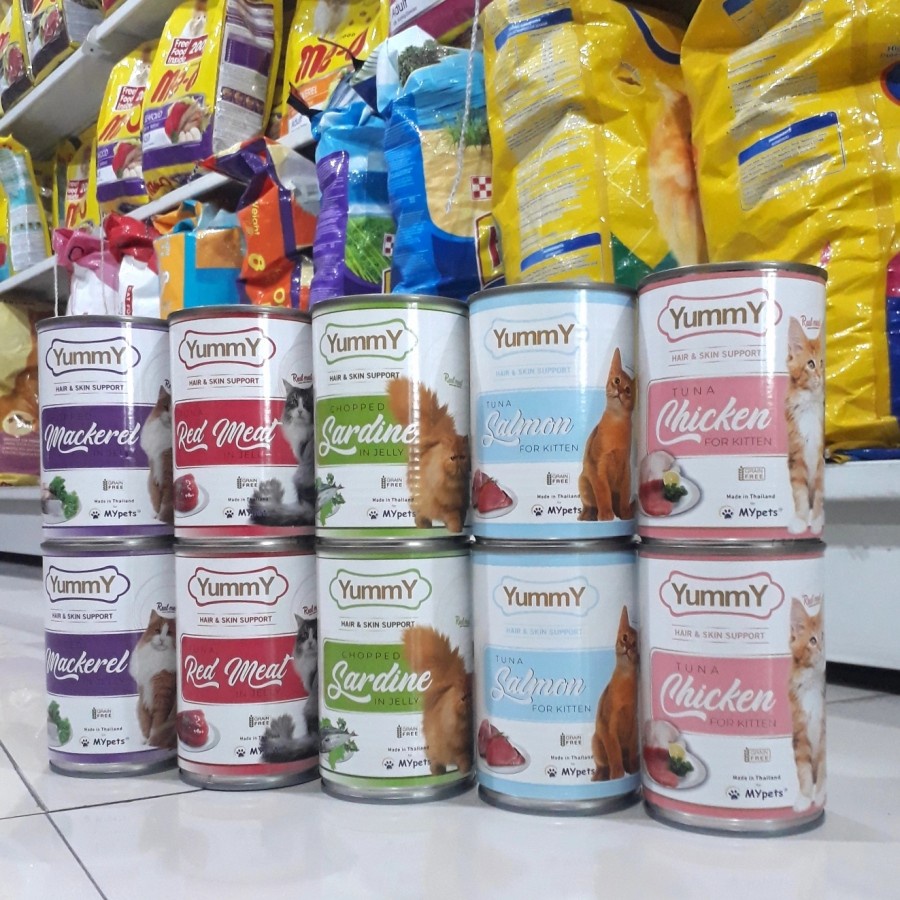 Makanan Kucing Basah Kaleng yummy cat Kitten Adult 400gr Whiskas Kalen