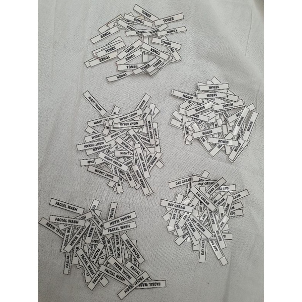 

STIKER LABEL SKINCARE TRANSPARAN 1 PACK