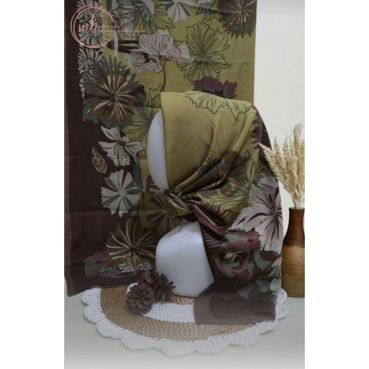HIJAB Voal Premium Motif Segi empat , Hijab Square Printing (20 MOTIP) laser cut-Mh 250