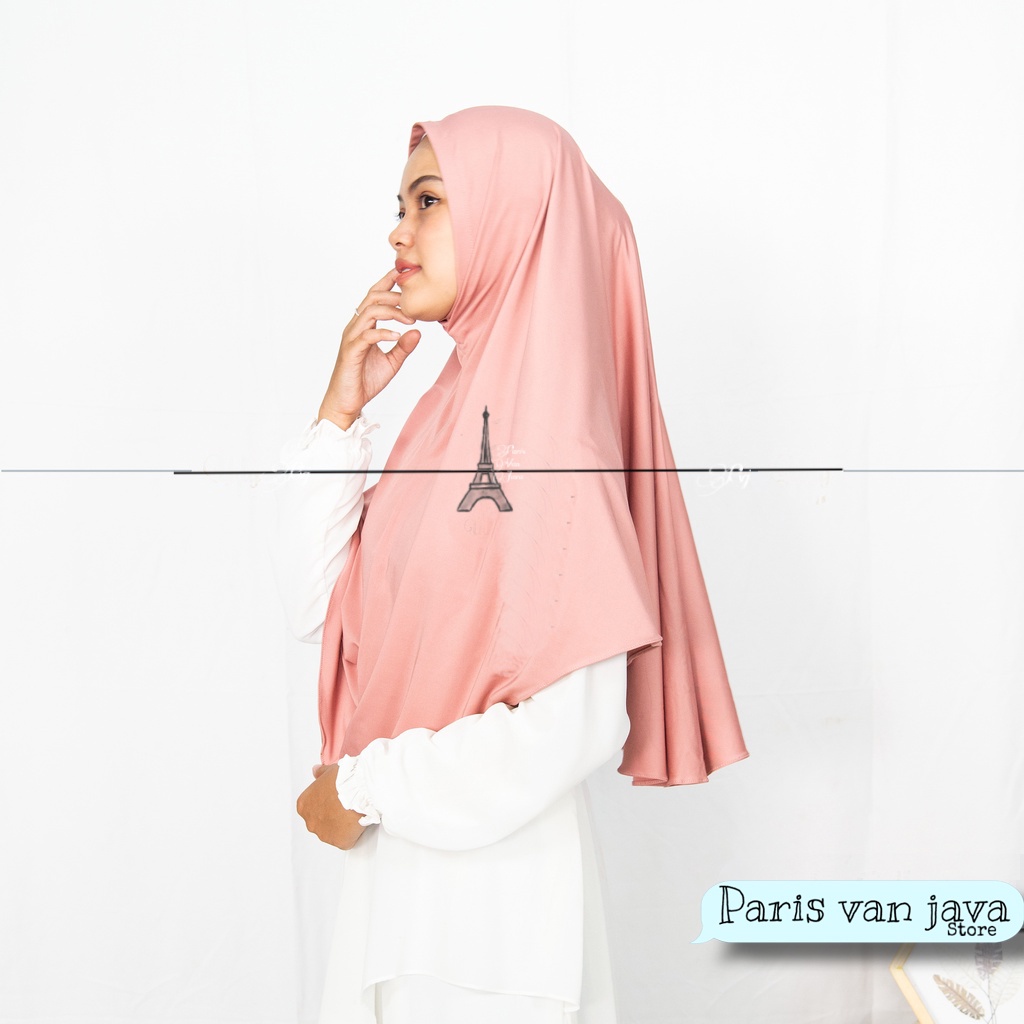 Jilbab Bergo Hamidah Malay NON PET (L) | Khimar Daisy Instan Bergo Malay Jersey (L)