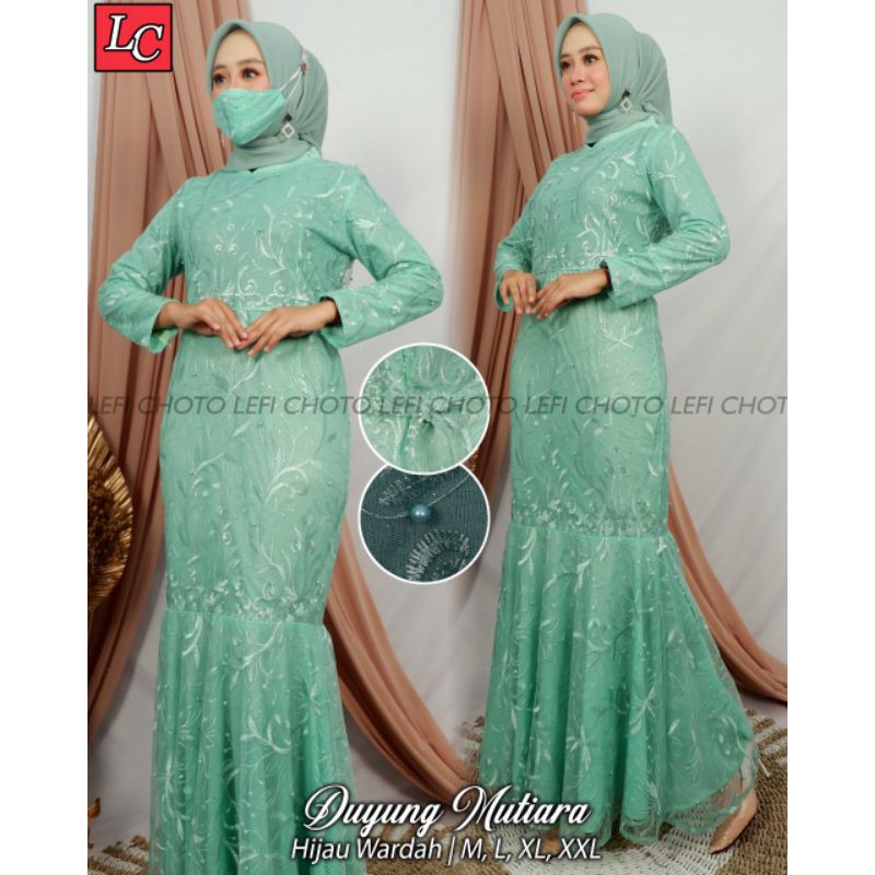 GAMIS DUYUNG LEFI 2/GAMIS LEBARAN/GAMIS MEWAH