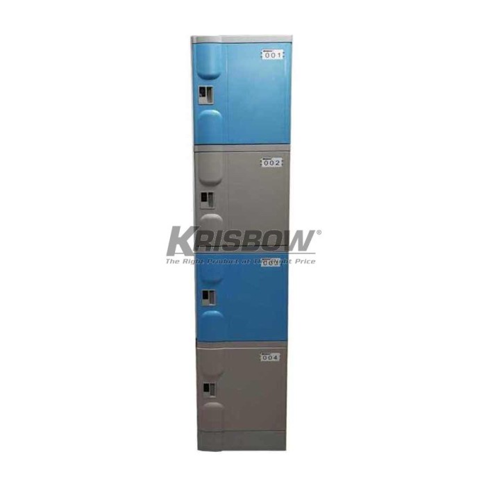 Loker 4 Pintu Abs Locker 4 Doors Blue And Grey Krisbow 10196071