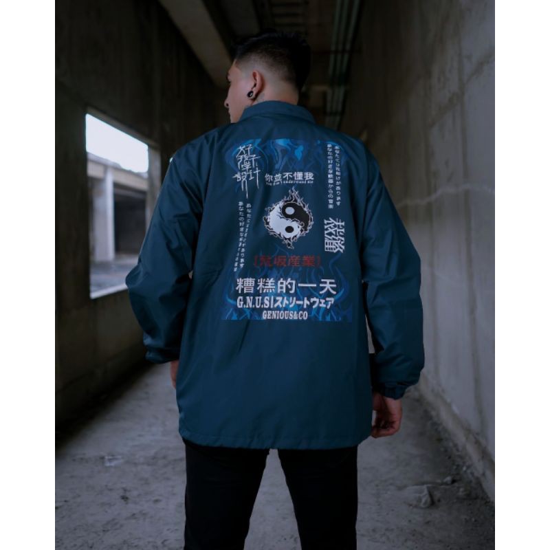 Jaket Coach Yin Yang Genious Original
